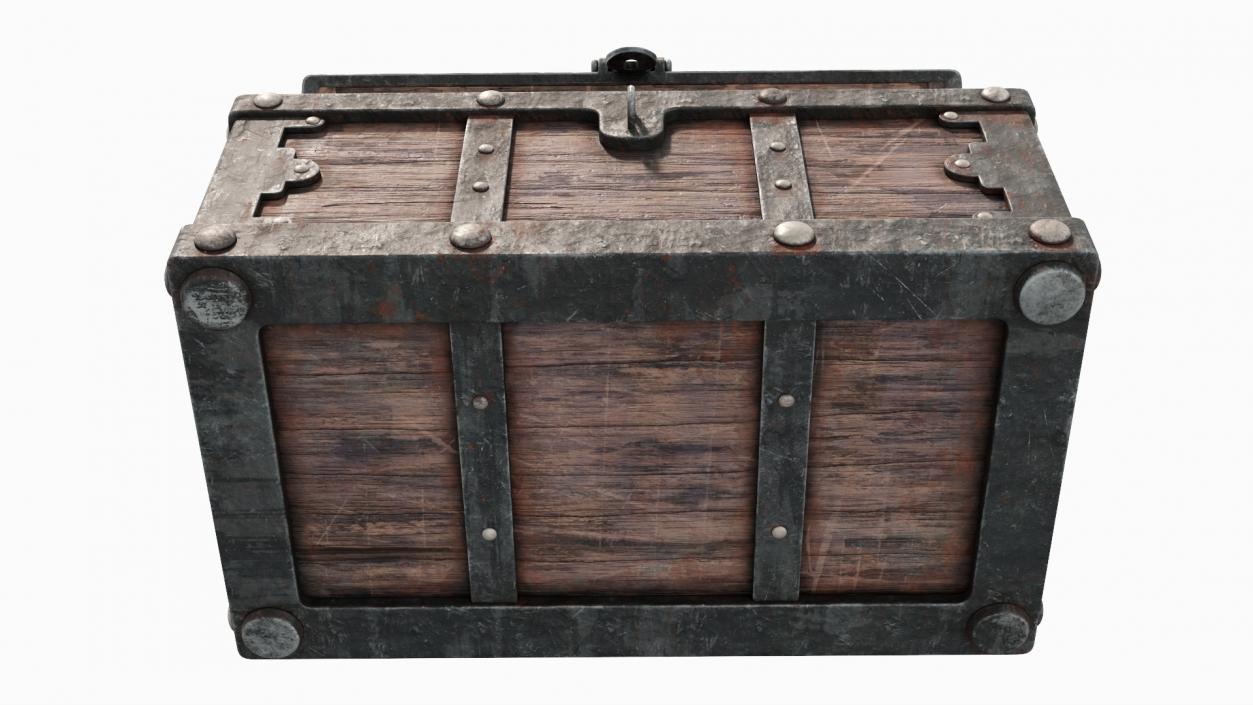 3D model Treasure Chest Open Empty