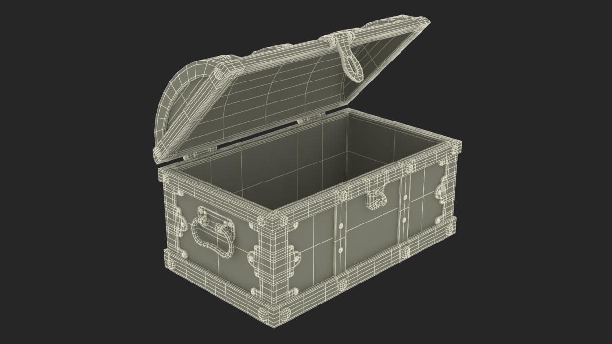 3D model Treasure Chest Open Empty