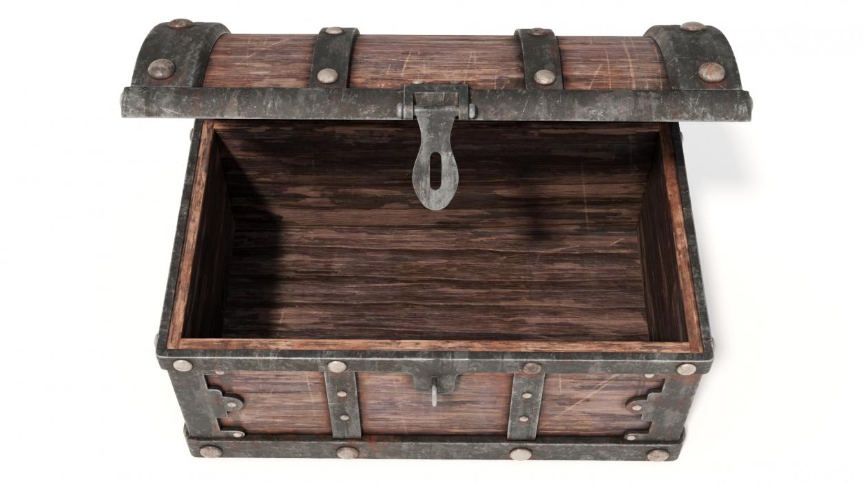 3D model Treasure Chest Open Empty