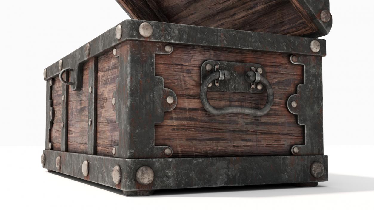 3D model Treasure Chest Open Empty