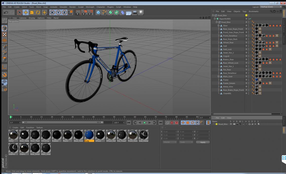 Road Bike 3D model