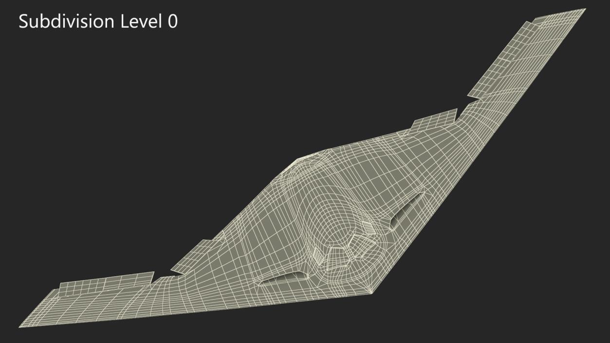 3D Long Range Strike Bomber Rigged