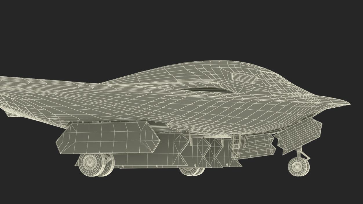 3D Long Range Strike Bomber Rigged