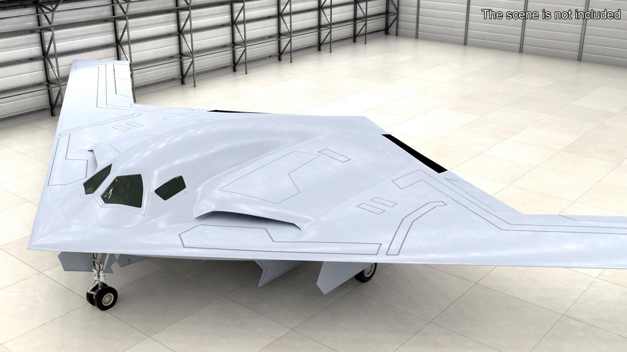 3D Long Range Strike Bomber Rigged