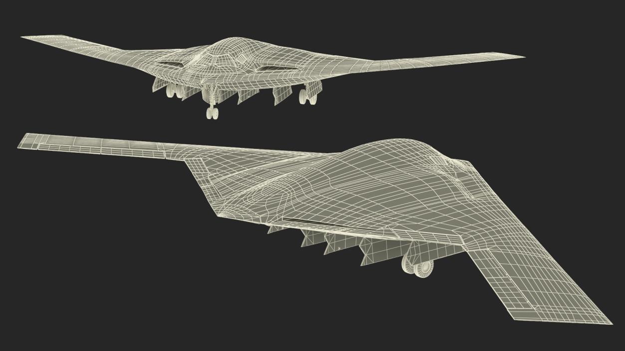 3D Long Range Strike Bomber Rigged