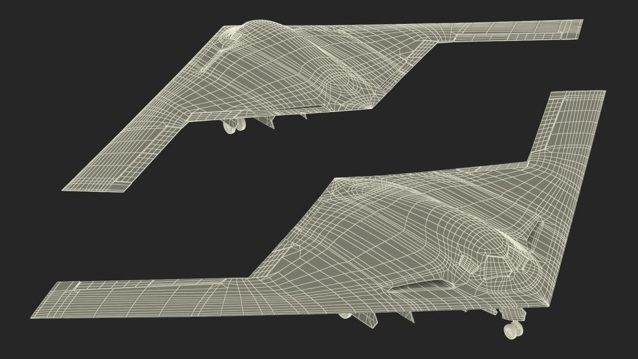 3D Long Range Strike Bomber Rigged