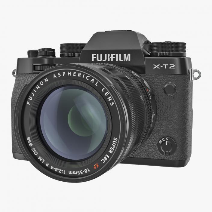 3D model Mirrorless Digital Camera Fuji X-T2