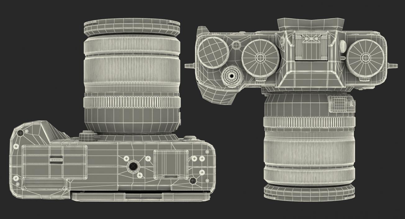 3D model Mirrorless Digital Camera Fuji X-T2