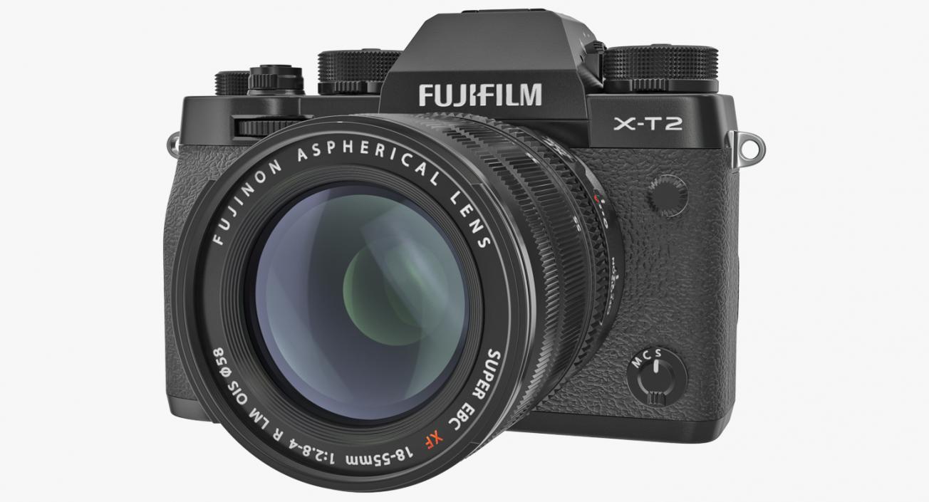 3D model Mirrorless Digital Camera Fuji X-T2