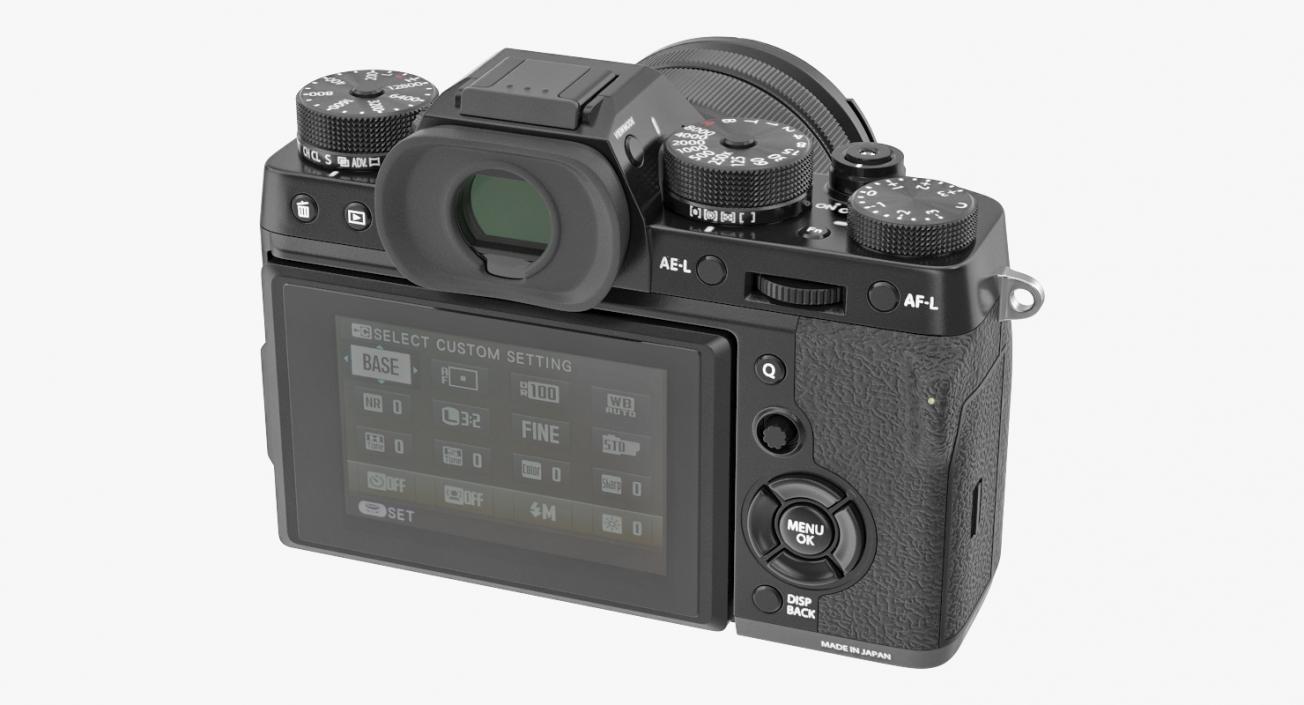 3D model Mirrorless Digital Camera Fuji X-T2