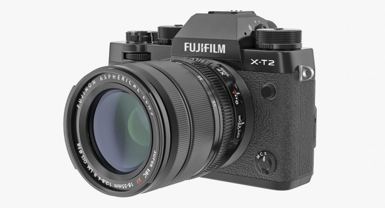 3D model Mirrorless Digital Camera Fuji X-T2