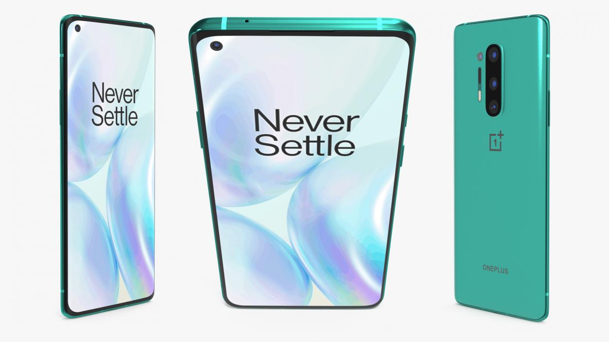 OnePlus 8 Pro Glacial Green 3D