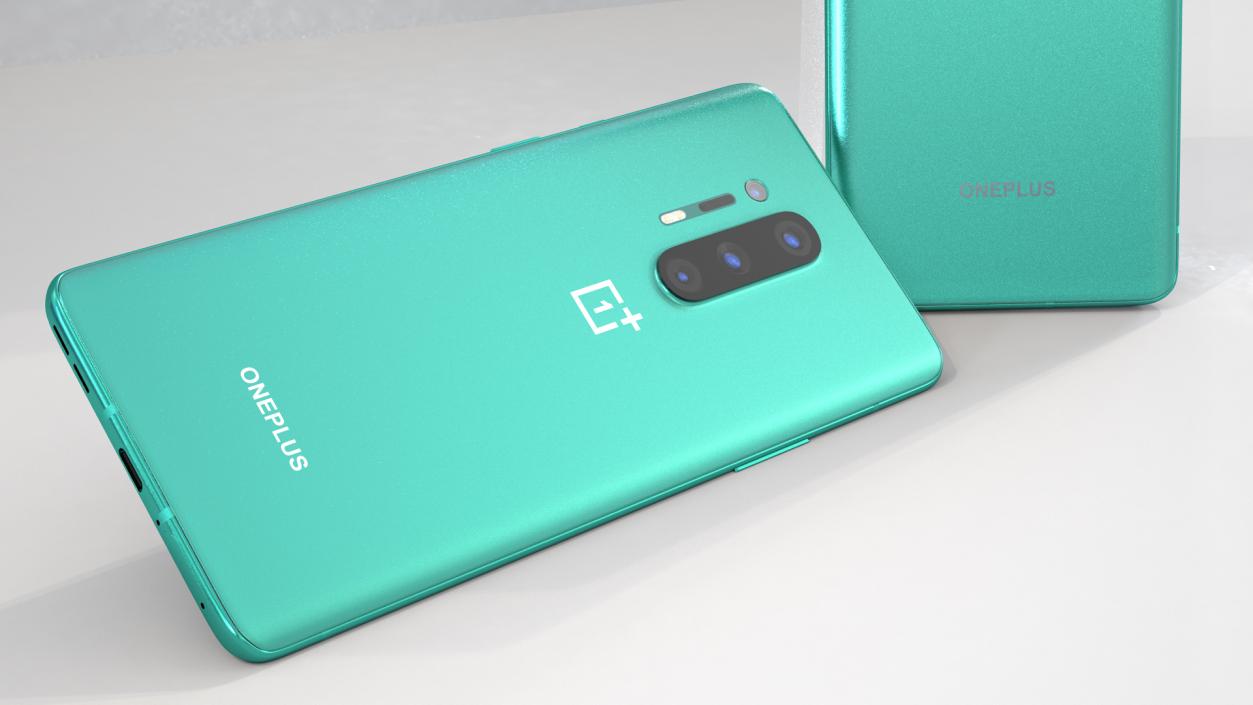 OnePlus 8 Pro Glacial Green 3D