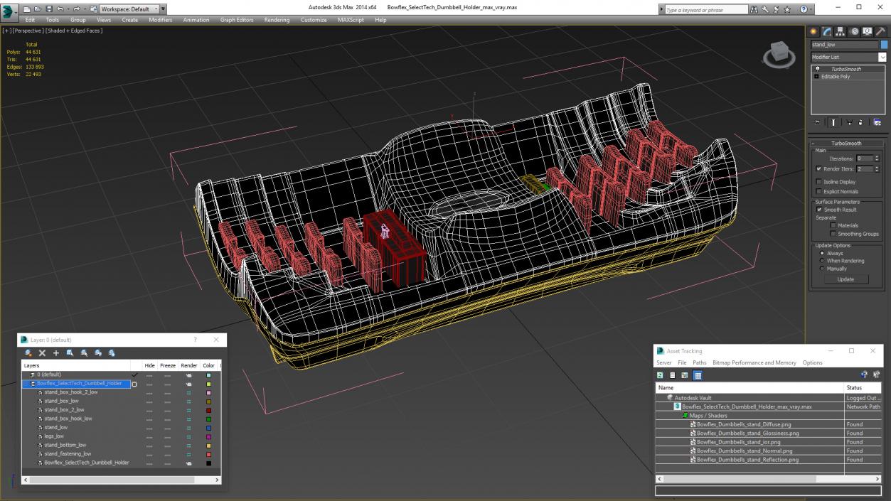 Bowflex SelectTech Dumbbell Holder 3D model