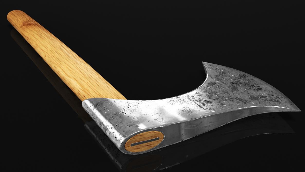 3D Francisca Throwing Axe Old