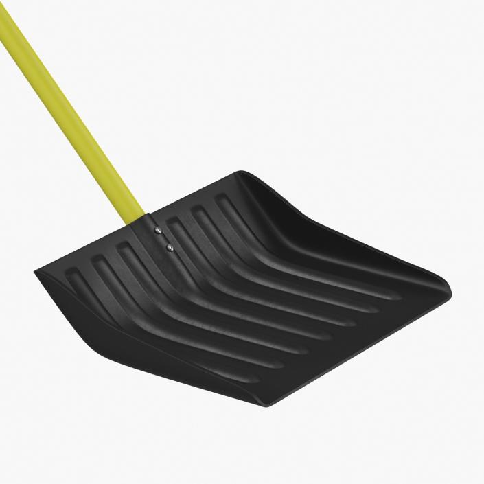 3D Yellow Snow Shovel model