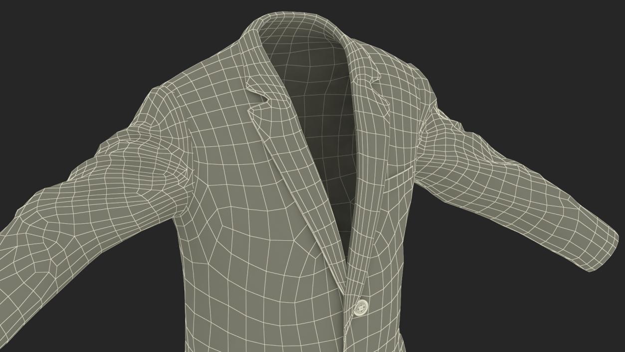 3D model Men Suit Jacket Casual for Business