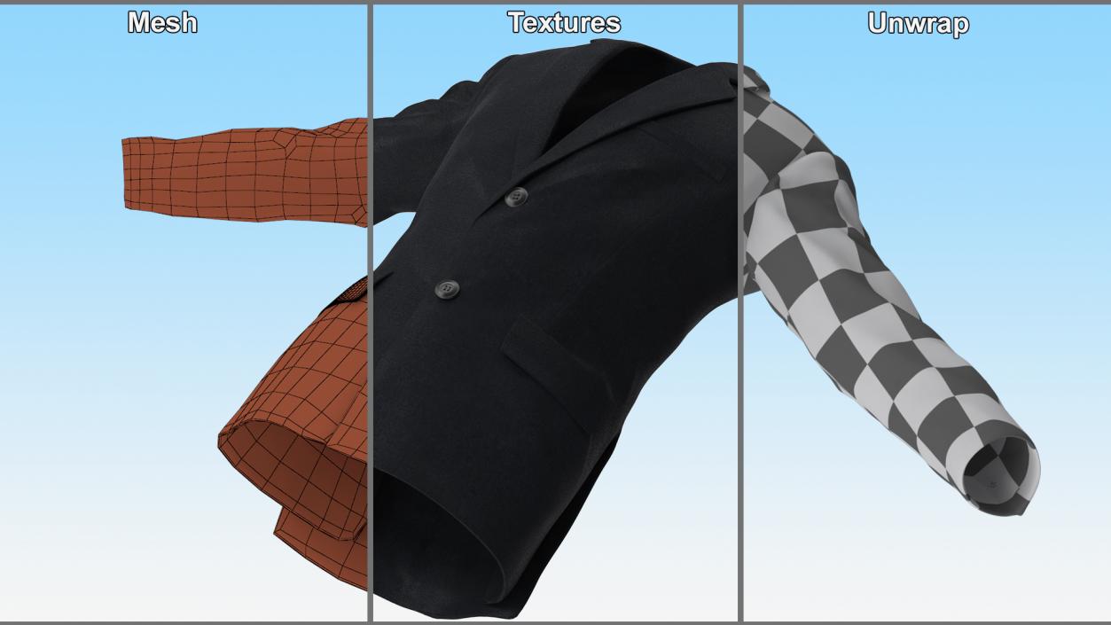 3D model Men Suit Jacket Casual for Business