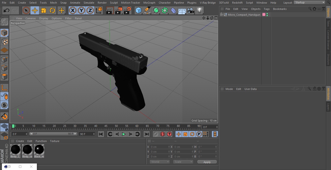 3D Micro Compact Handgun