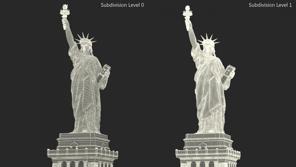 National Architectural Monument Statue of Liberty 3D model