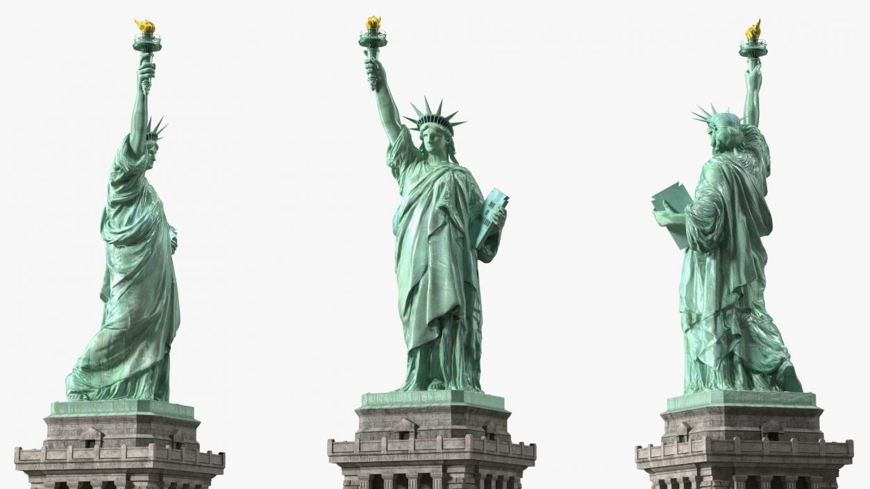 National Architectural Monument Statue of Liberty 3D model