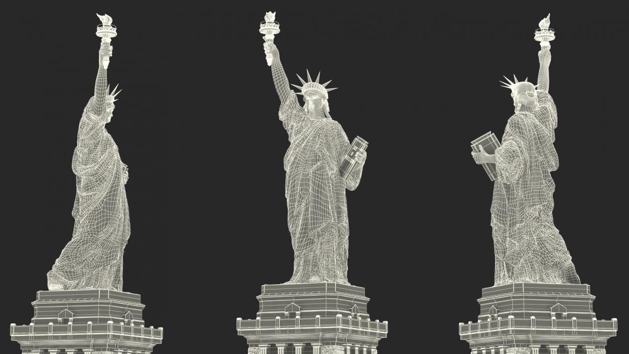 National Architectural Monument Statue of Liberty 3D model