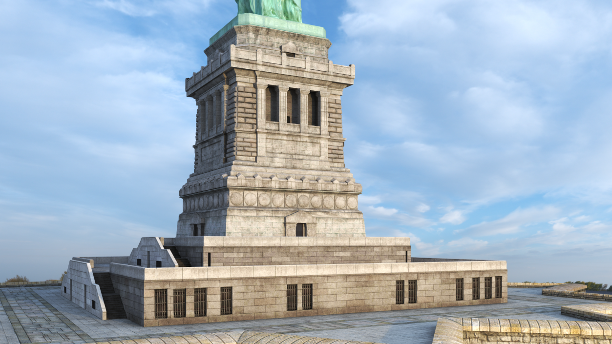 National Architectural Monument Statue of Liberty 3D model