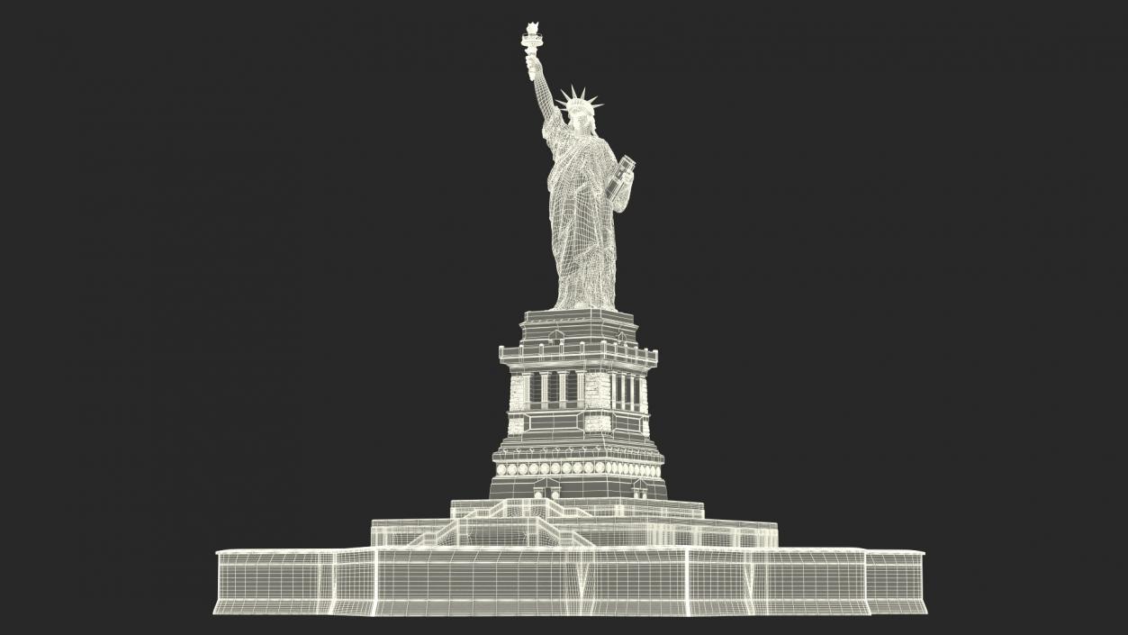 National Architectural Monument Statue of Liberty 3D model