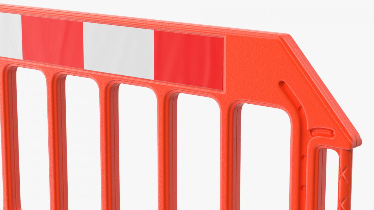 3D model Plastic Road Safety Fence