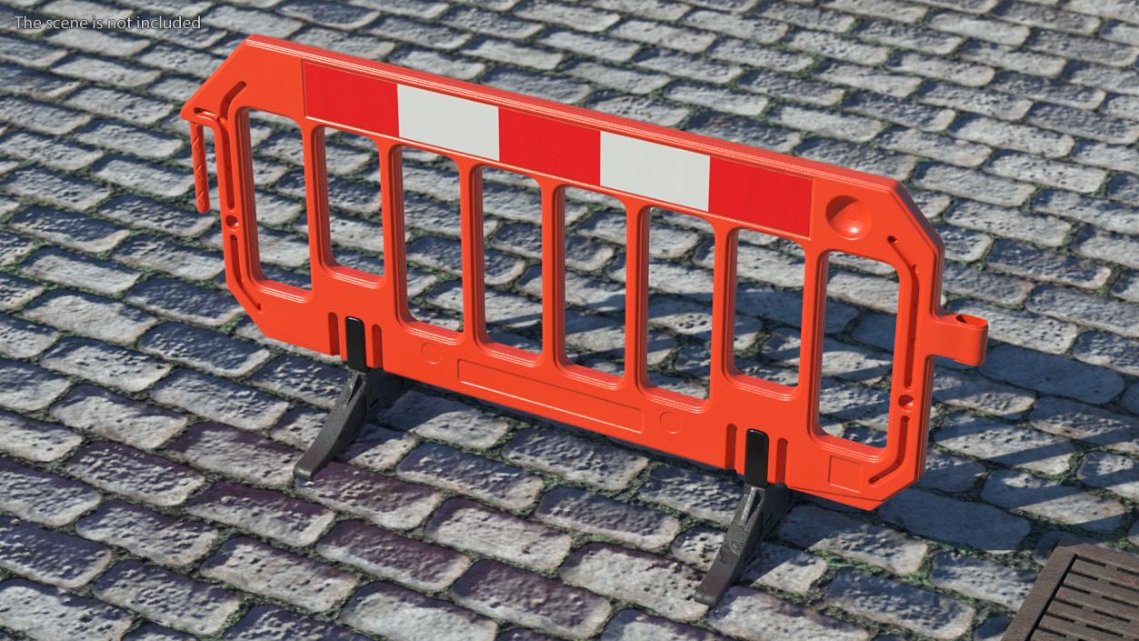 3D model Plastic Road Safety Fence