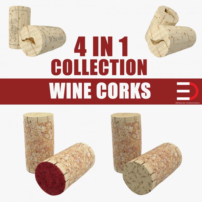 3D Wine Corks Collection