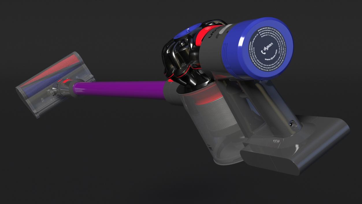 3D Dyson V8 Absolute Pro Rigged model