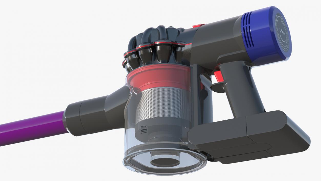 3D Dyson V8 Absolute Pro Rigged model