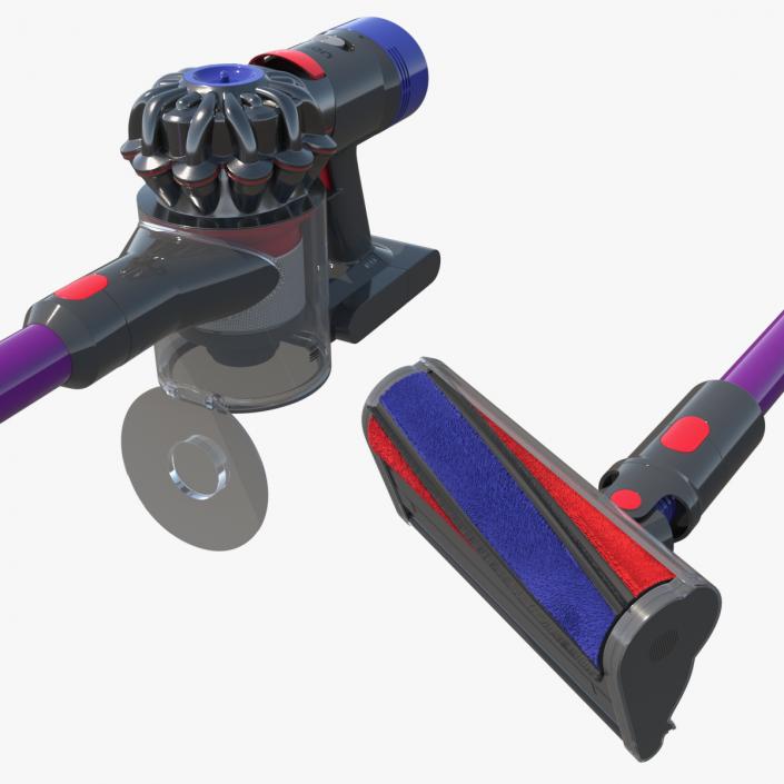 3D Dyson V8 Absolute Pro Rigged model