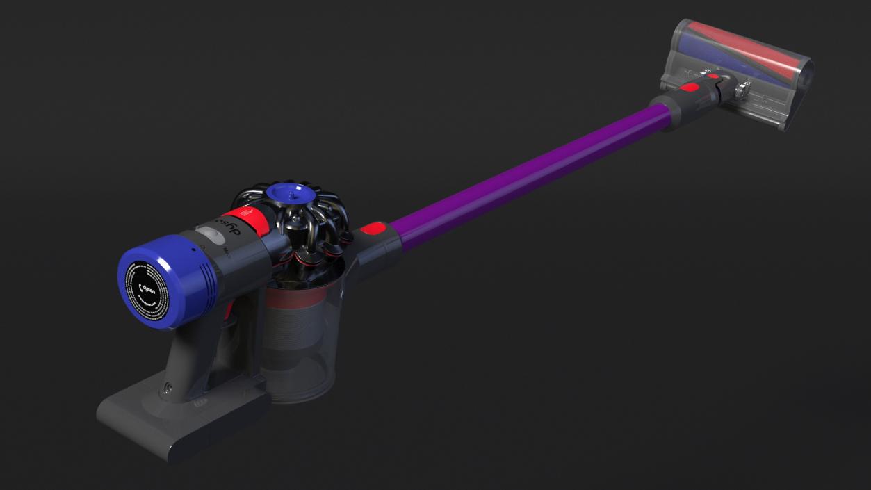 3D Dyson V8 Absolute Pro Rigged model