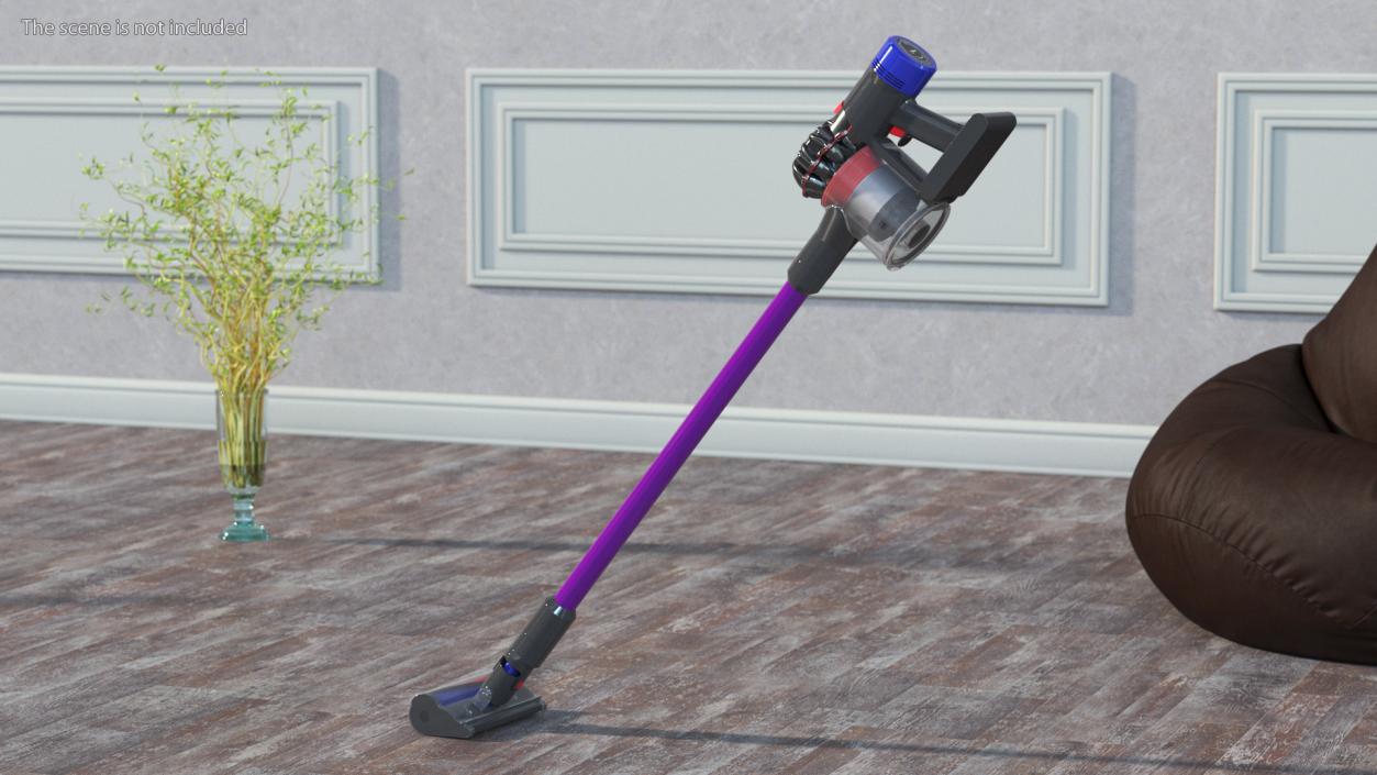 3D Dyson V8 Absolute Pro Rigged model