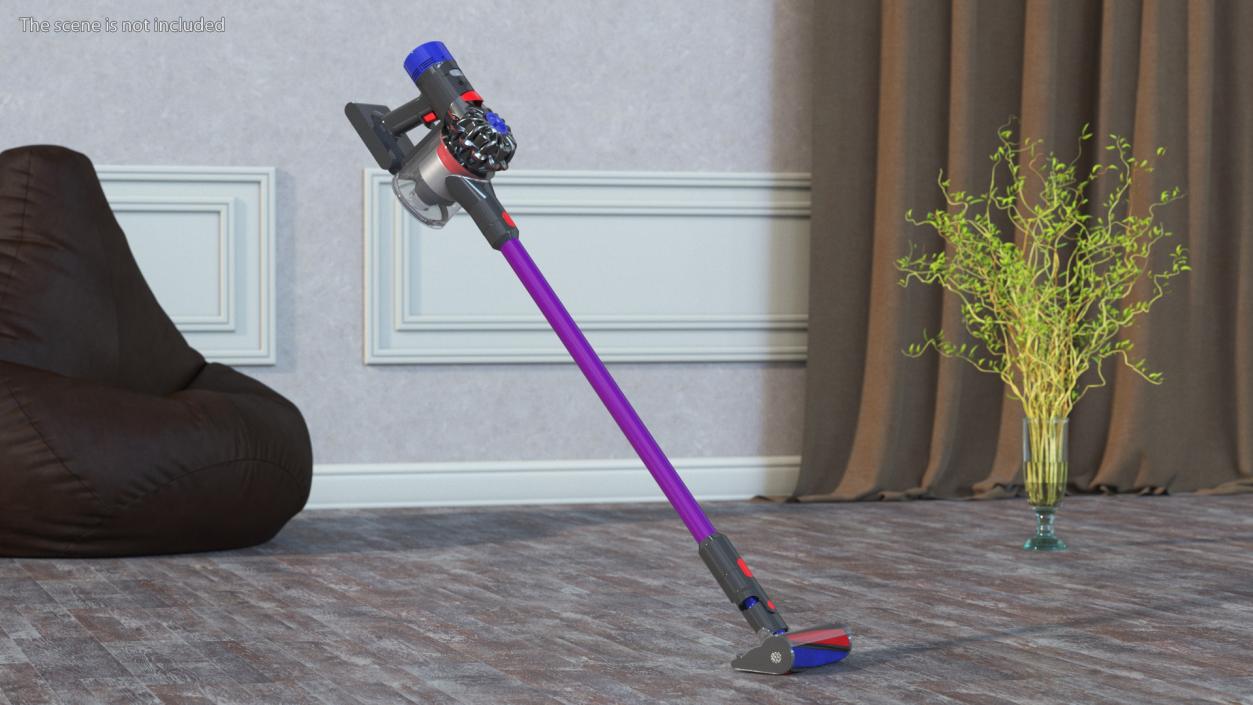 3D Dyson V8 Absolute Pro Rigged model