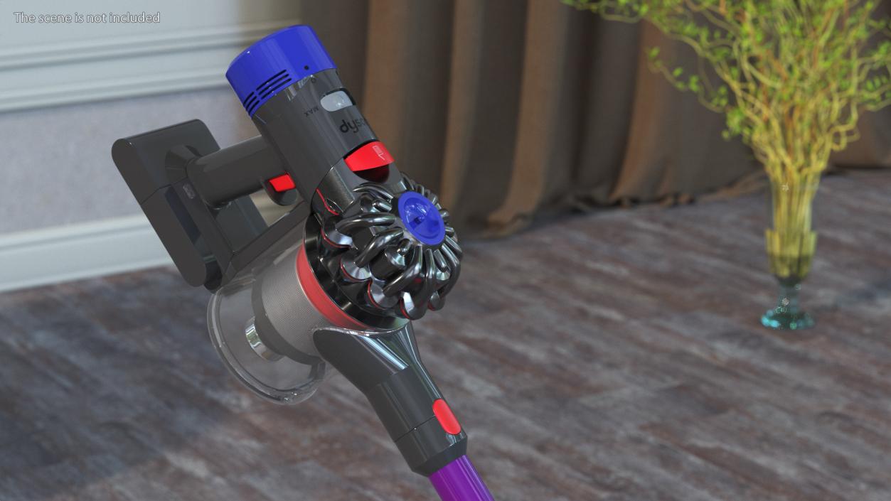 3D Dyson V8 Absolute Pro Rigged model