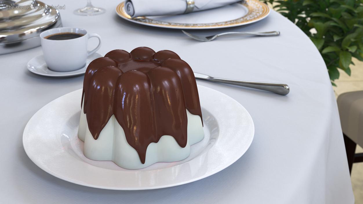 Milky Jelly Pudding 3D model