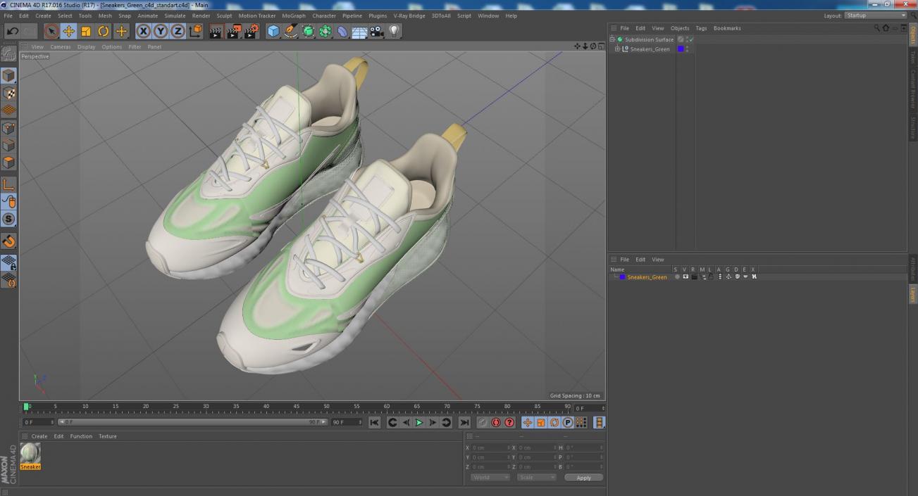 Sneakers Green 3D model