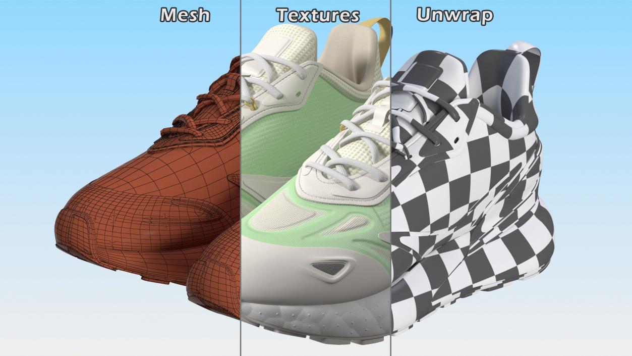 Sneakers Green 3D model