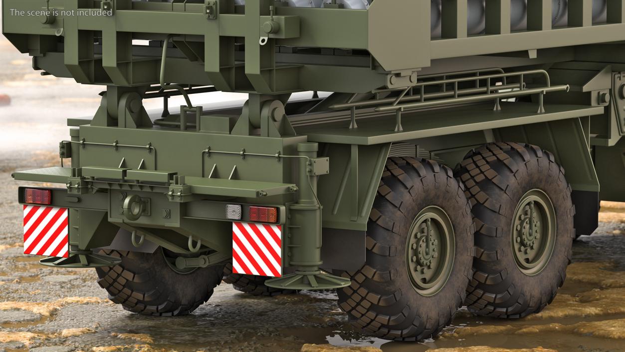 Vityaz S 350E 50R6 Missile Launcher Rigged 3D