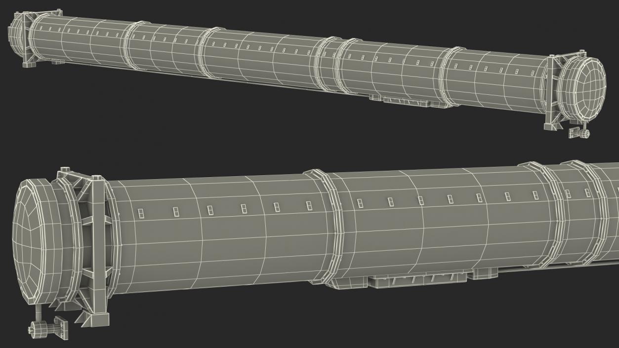 Vityaz S 350E 50R6 Missile Launcher Rigged 3D