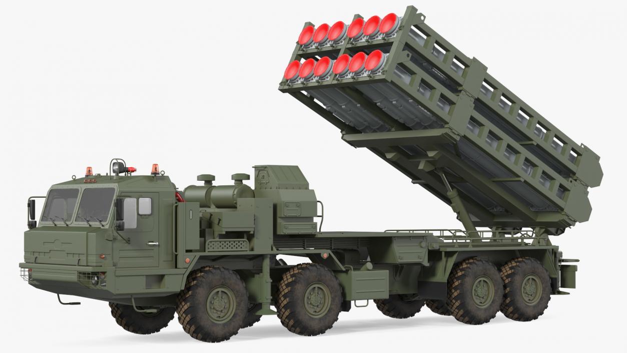 Vityaz S 350E 50R6 Missile Launcher Rigged 3D