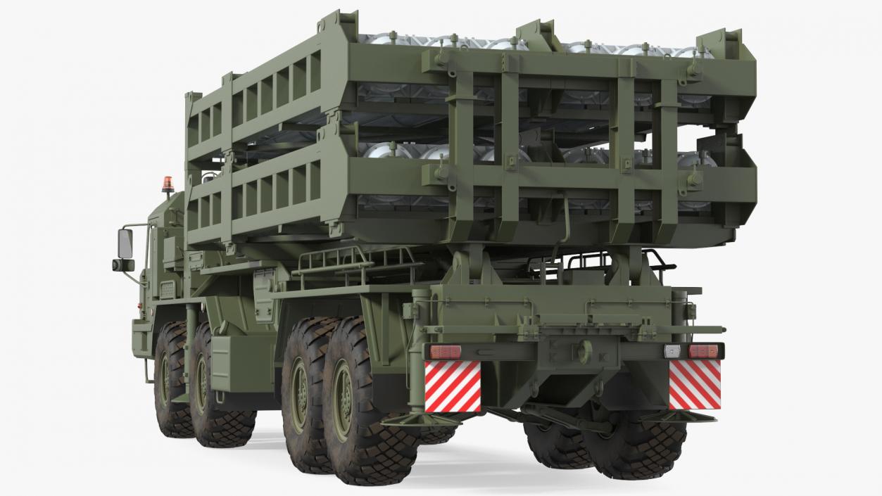 Vityaz S 350E 50R6 Missile Launcher Rigged 3D