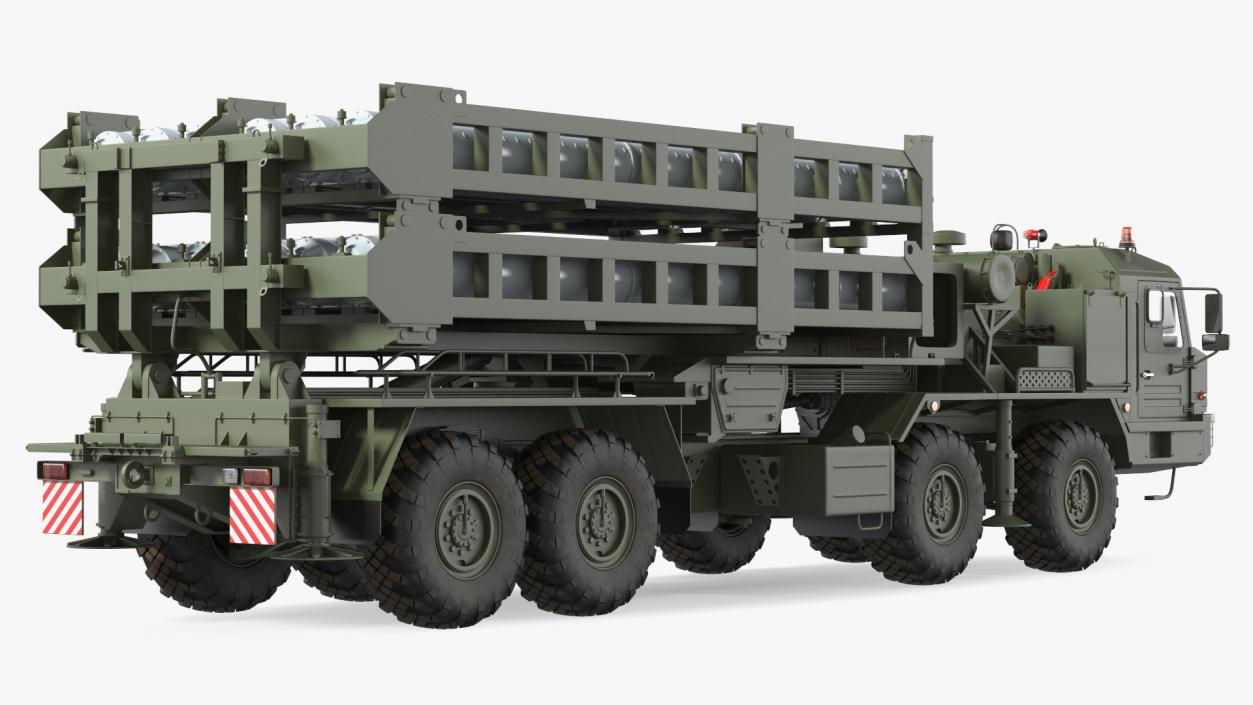 Vityaz S 350E 50R6 Missile Launcher Rigged 3D