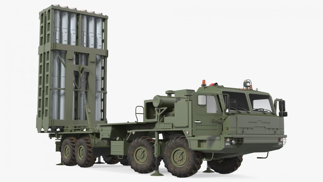 Vityaz S 350E 50R6 Missile Launcher Rigged 3D