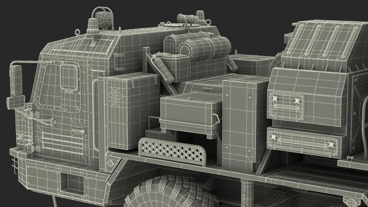 Vityaz S 350E 50R6 Missile Launcher Rigged 3D