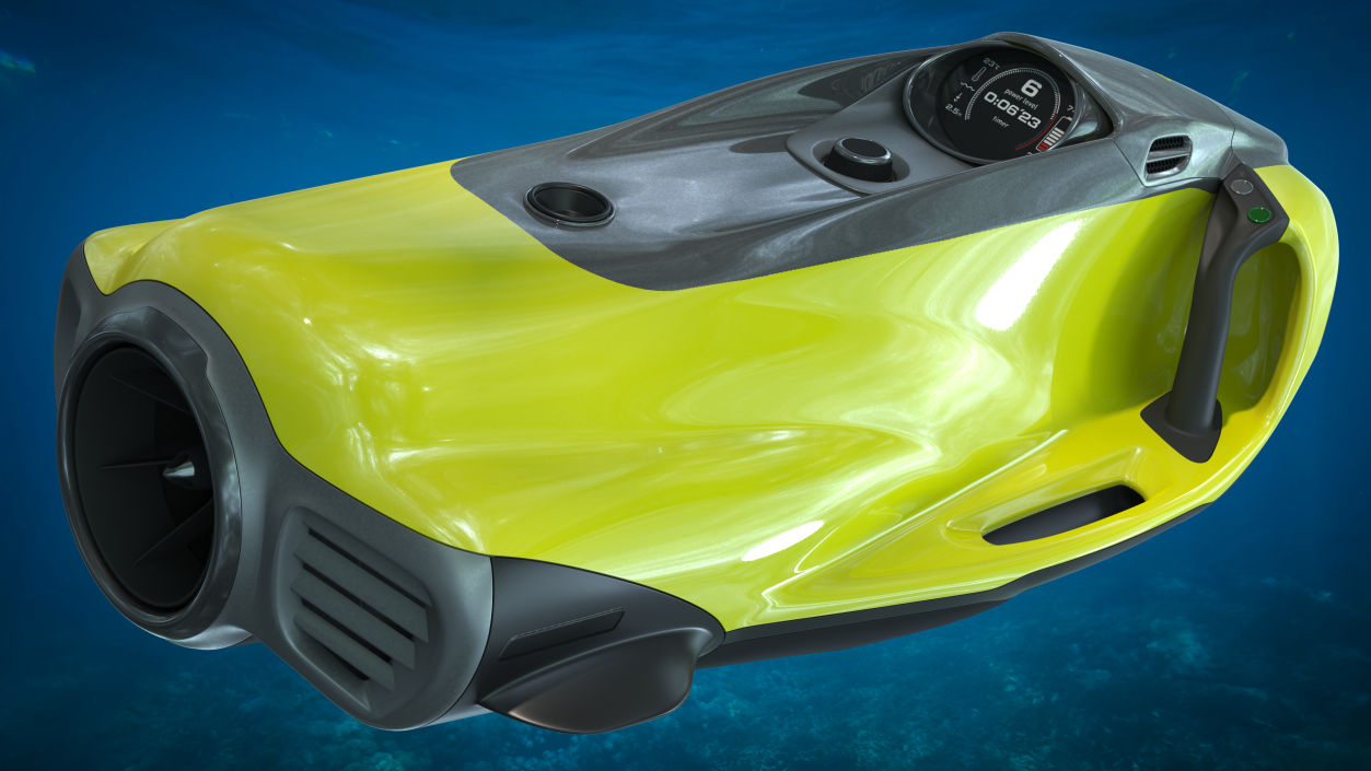 Electric Sea Scooter Yellow 3D