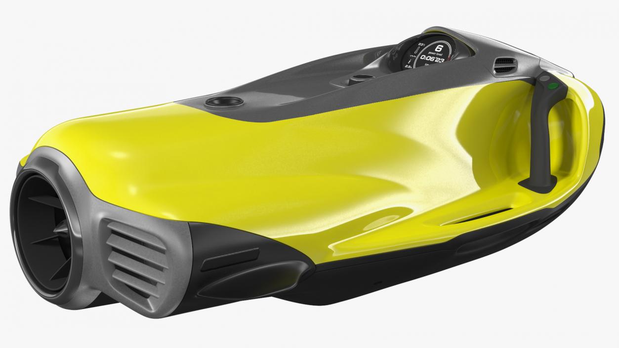 Electric Sea Scooter Yellow 3D